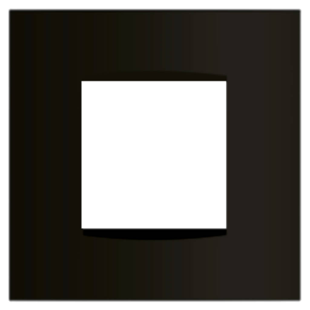 Norisys Cube Series Vector Plates With Frame Charcoal Black