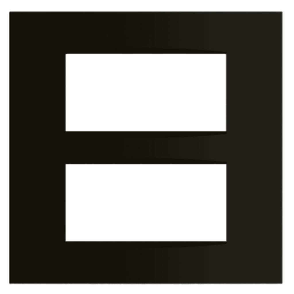 Norisys Cube Series Vector Plates With Frame Charcoal Black