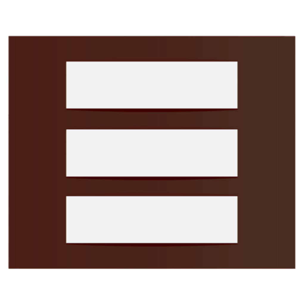 Norisys Cube Series Vector Plates With Frame Cocoa Brown