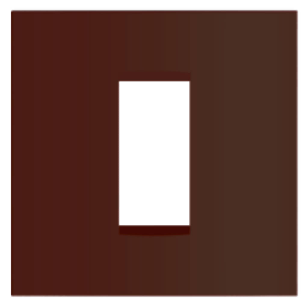 Norisys Cube Series Vector Plates With Frame Cocoa Brown 