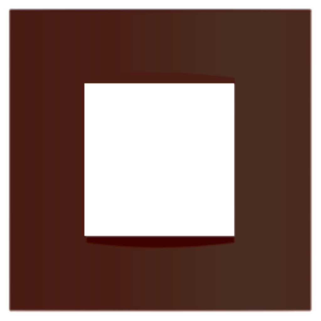 Norisys Cube Series Vector Plates With Frame Cocoa Brown