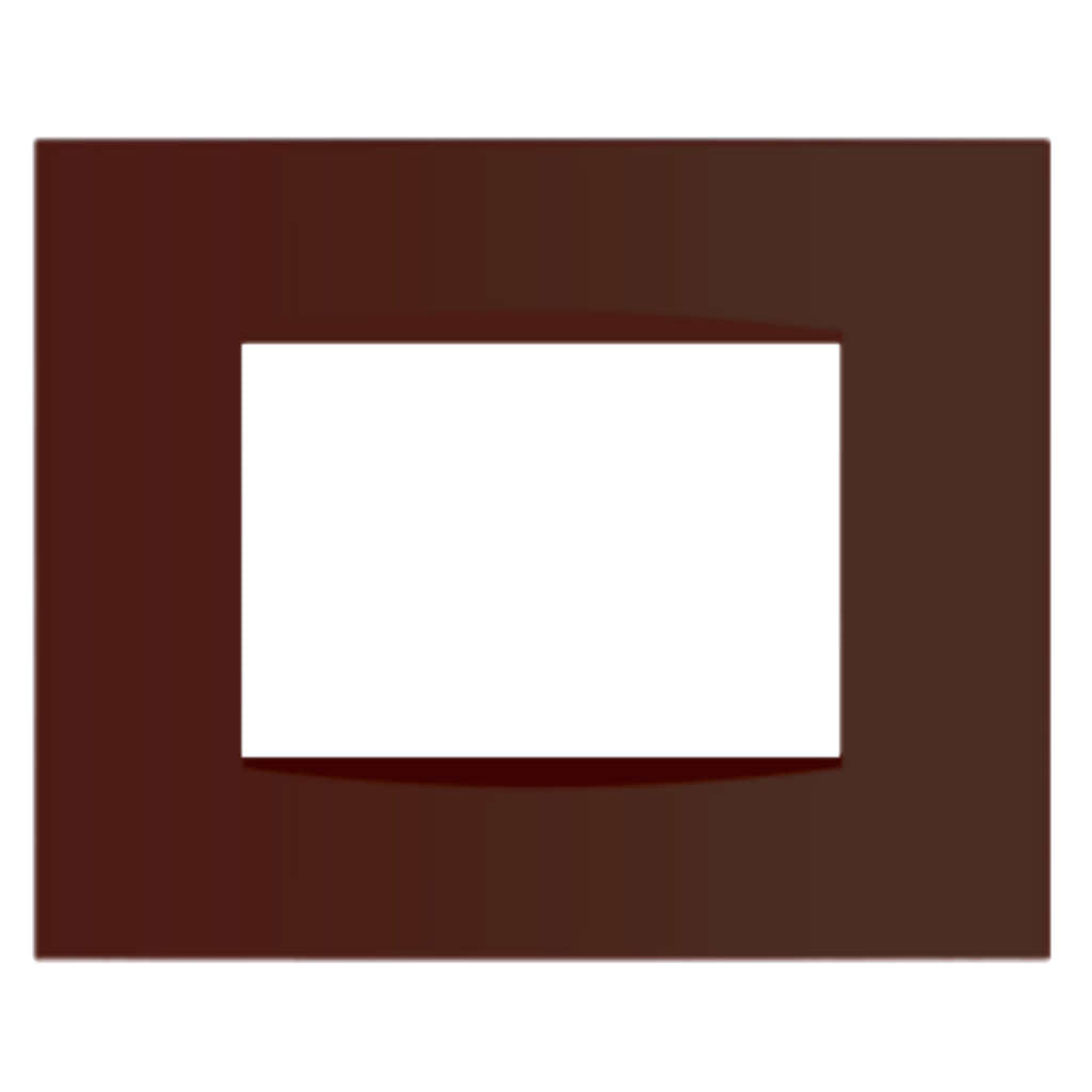 Norisys Cube Series Vector Plates With Frame Cocoa Brown