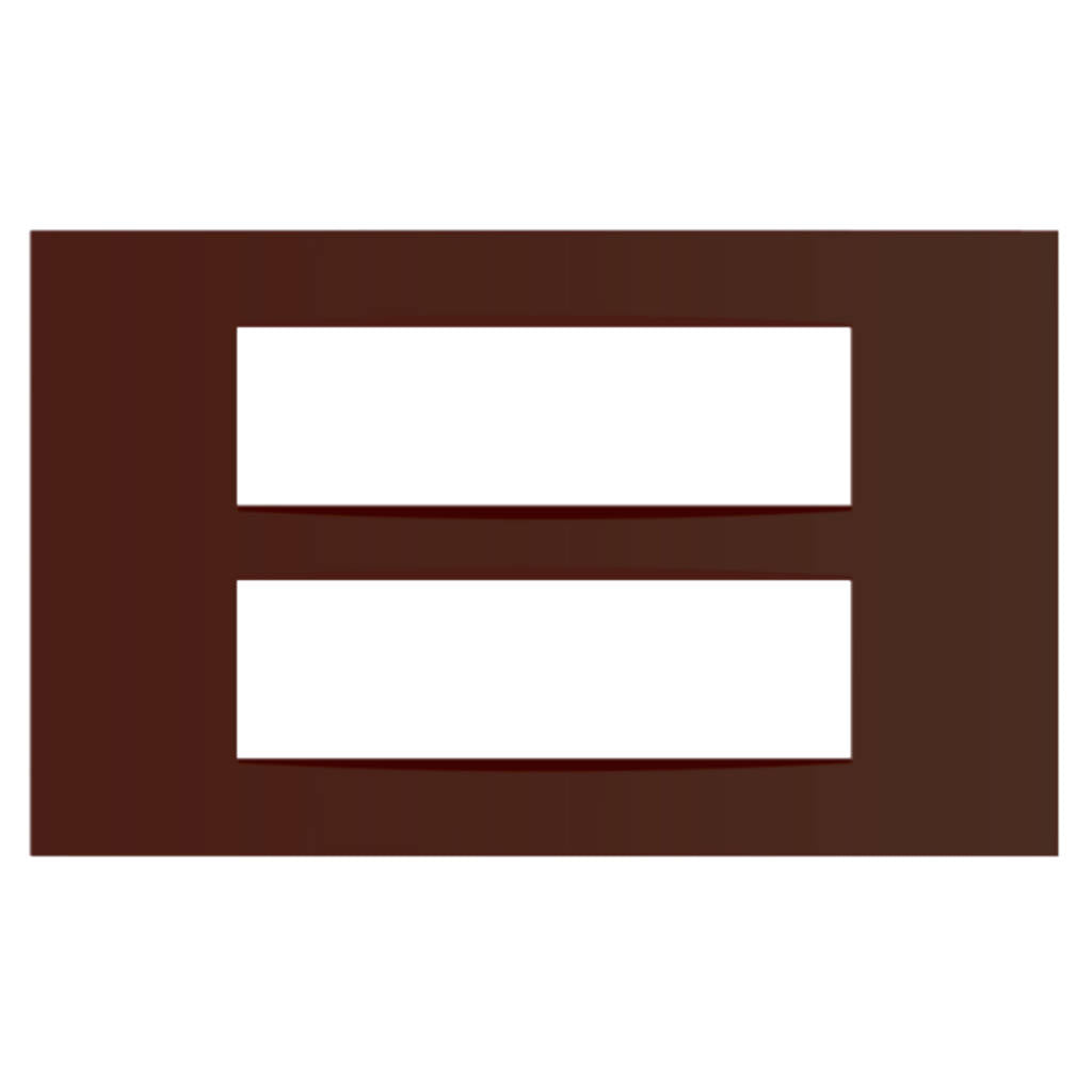 Norisys Cube Series Vector Plates With Frame Cocoa Brown