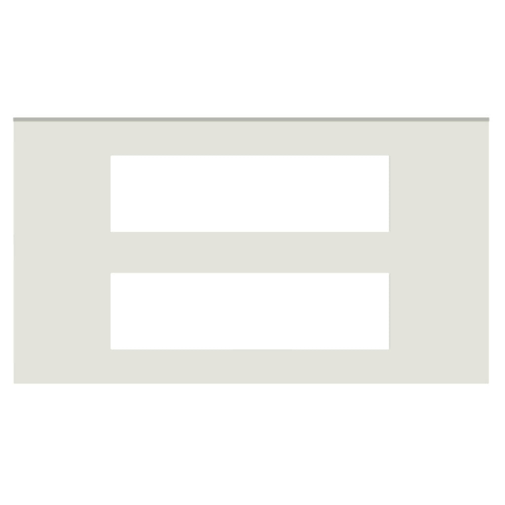 Norisys Cube Series Flat'5 Plates With Frame Frost White