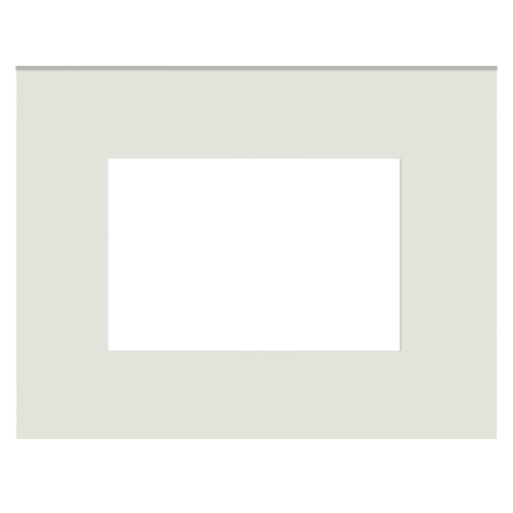 Norisys Cube Series Flat'5 Plates With Frame Frost White