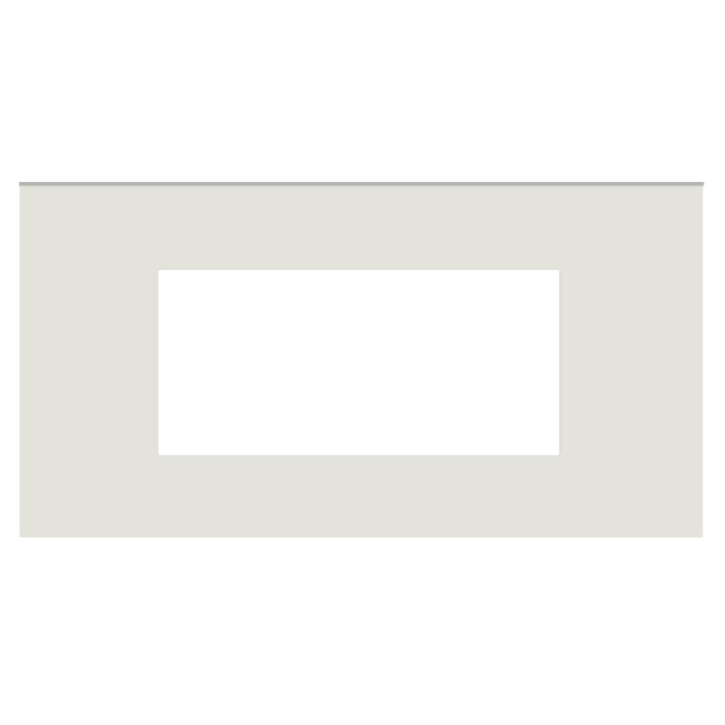 Norisys Cube Series Flat'5 Plates With Frame Frost White