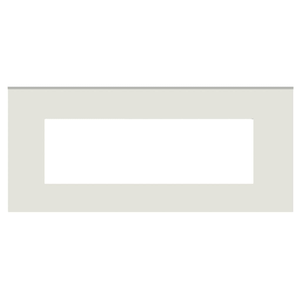 Norisys Cube Series Flat'5 Plates With Frame Frost White