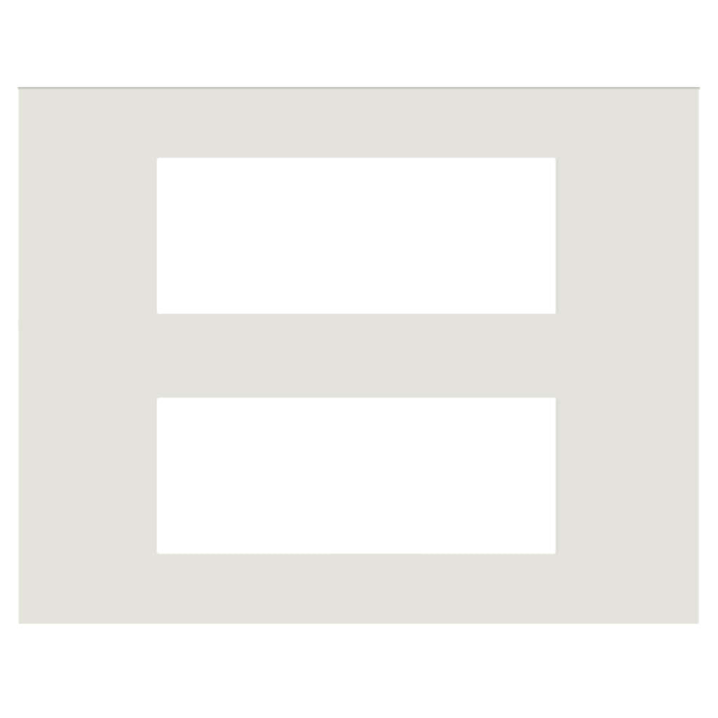 Norisys Cube Series Flat'5 Plates With Frame Frost White