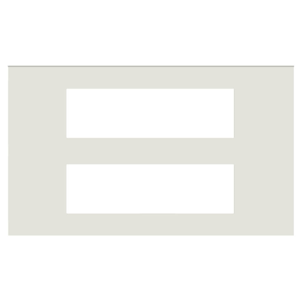 Norisys Cube Series Flat'5 Plates With Frame Frost White