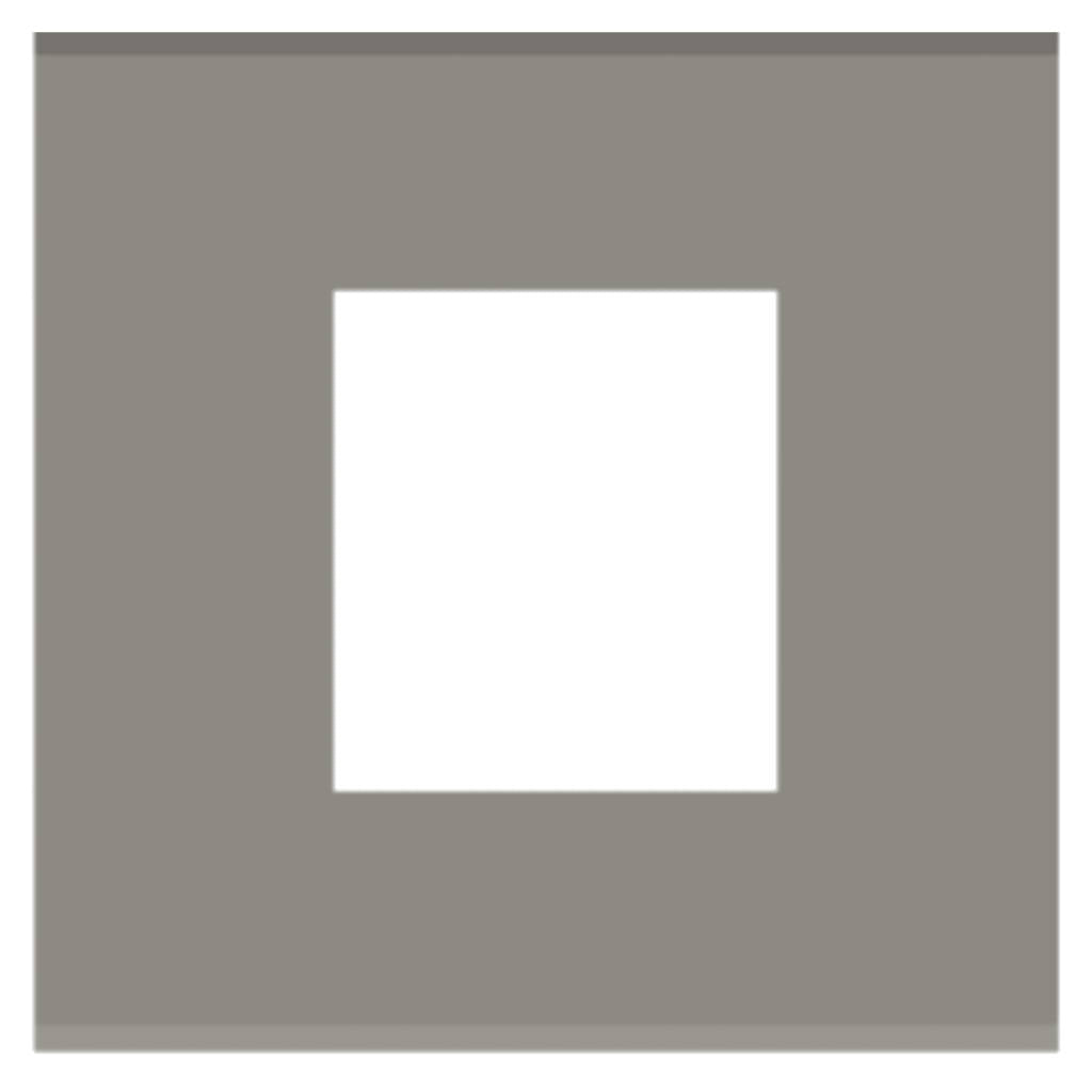 Norisys Cube Series Flat'5 Plates With Frame Quartz Gray