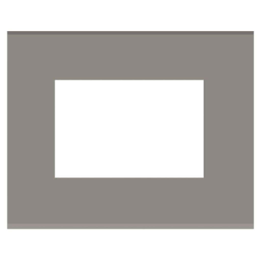 Norisys Cube Series Flat'5 Plates With Frame Quartz Gray