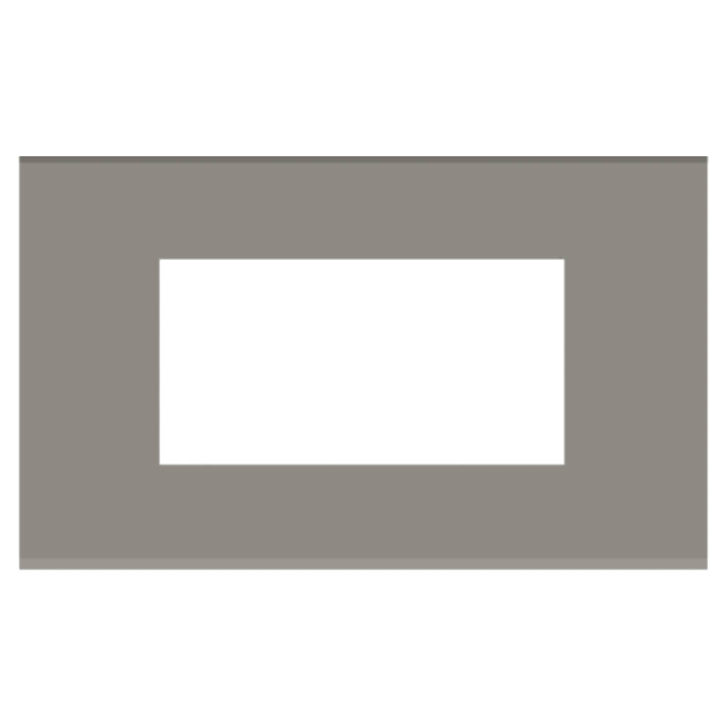 Norisys Cube Series Flat'5 Plates With Frame Quartz Gray