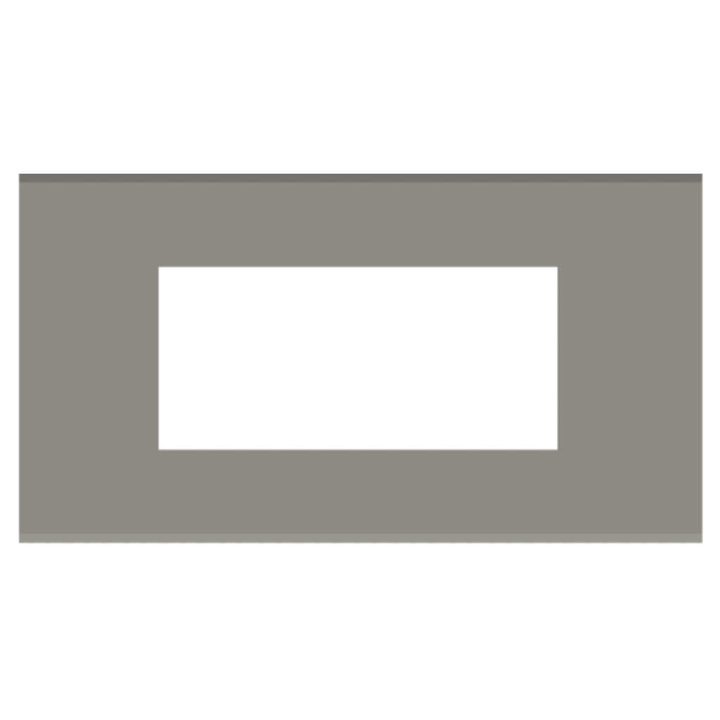 Norisys Cube Series Flat'5 Plates With Frame Quartz Gray