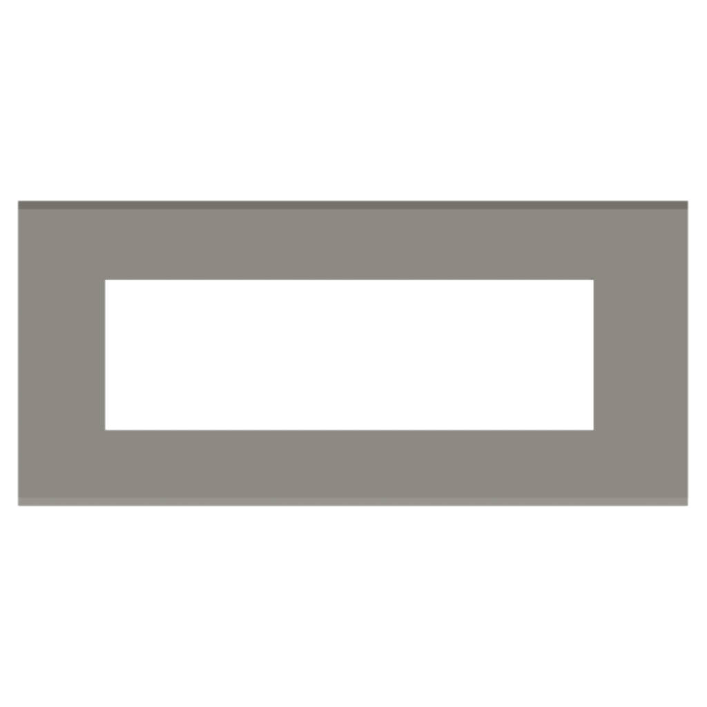 Norisys Cube Series Flat'5 Plates With Frame Quartz Gray