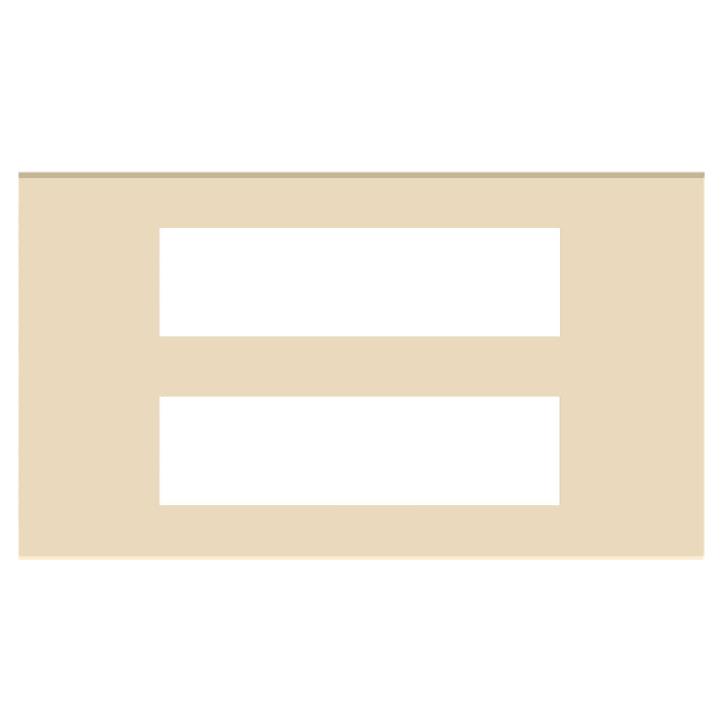 Norisys Cube Series Flat'5 Plates With Frame Matt Gold