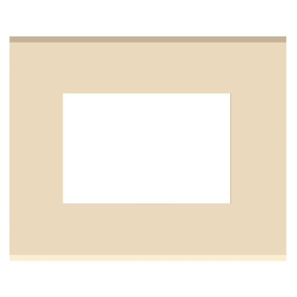 Norisys Cube Series Flat'5 Plates With Frame Matt Gold