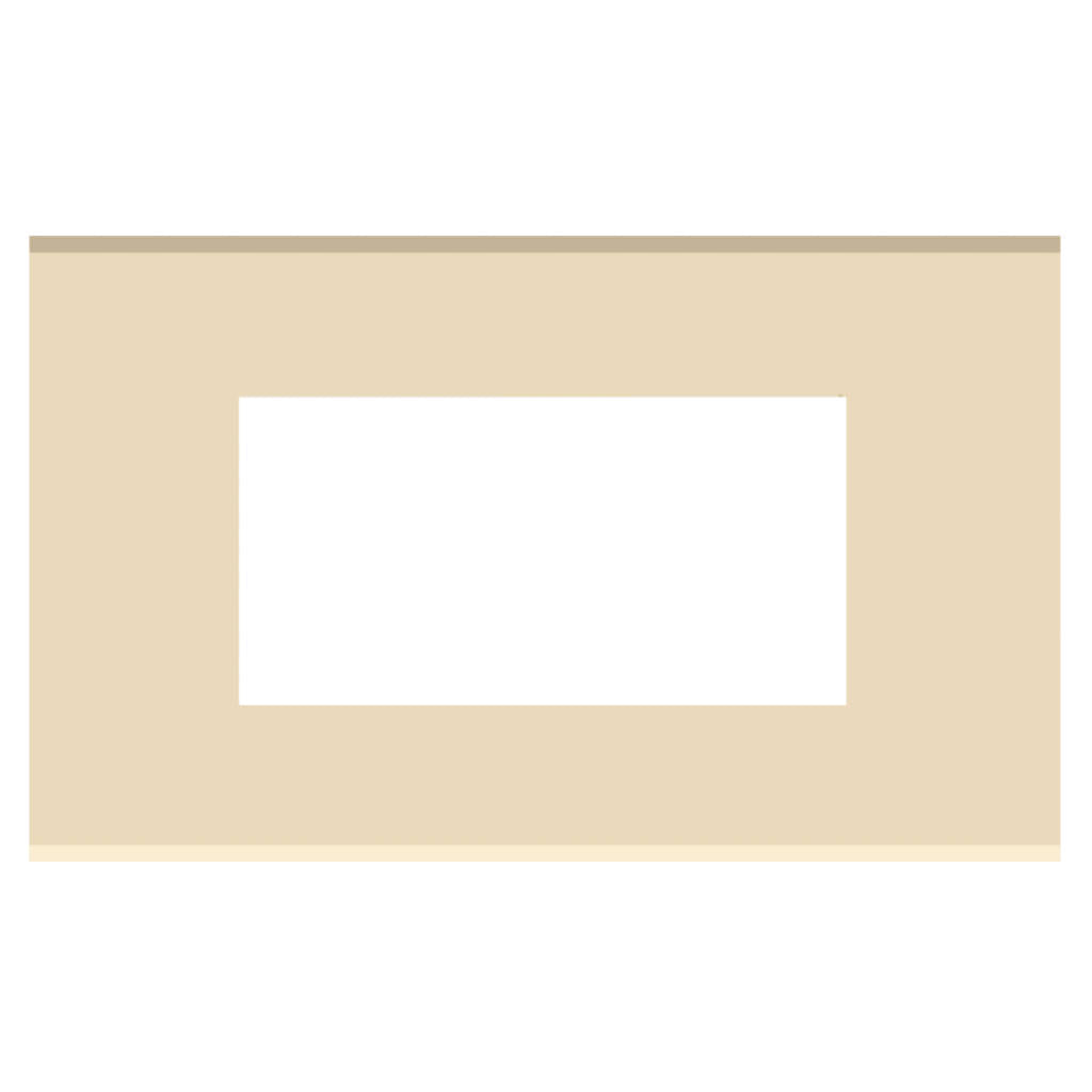Norisys Cube Series Flat'5 Plates With Frame Matt Gold