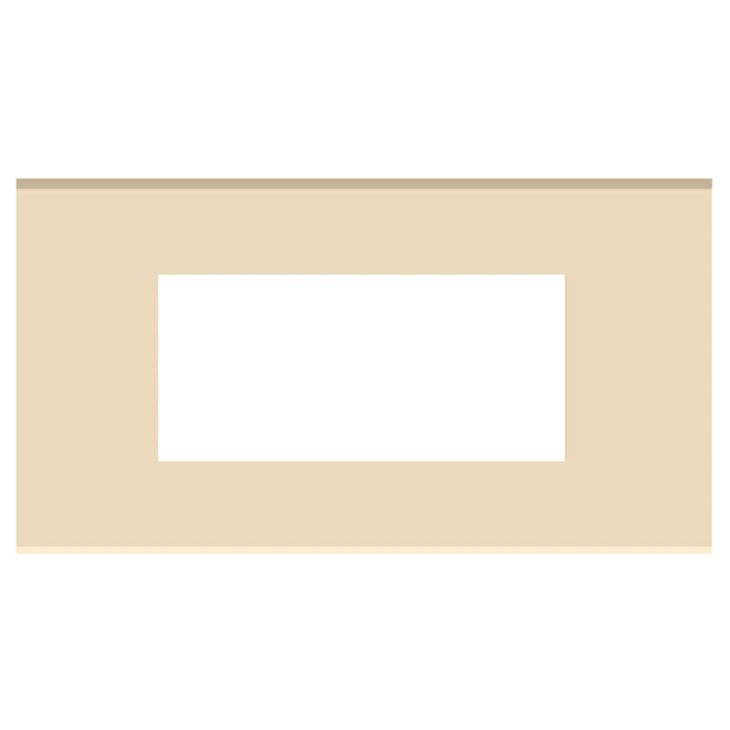 Norisys Cube Series Flat'5 Plates With Frame Matt Gold
