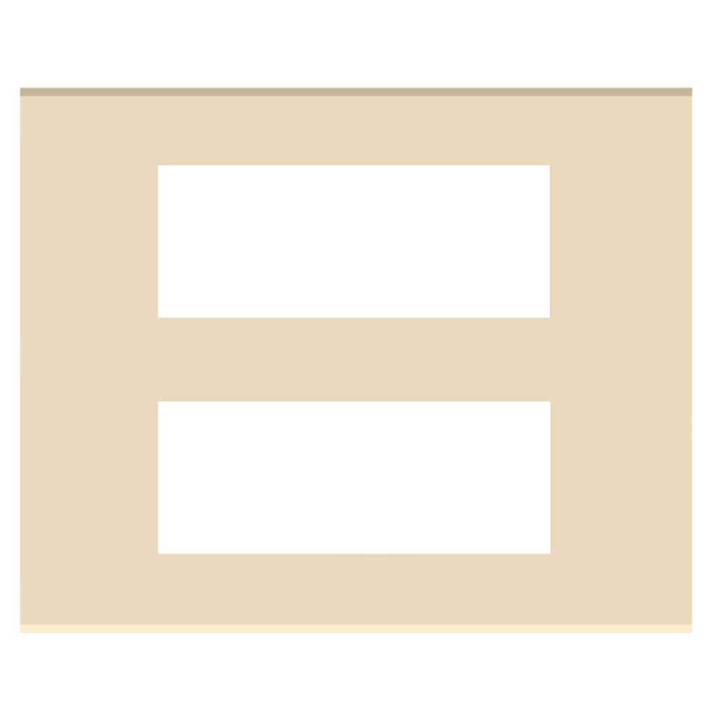 Norisys Cube Series Flat'5 Plates With Frame Matt Gold