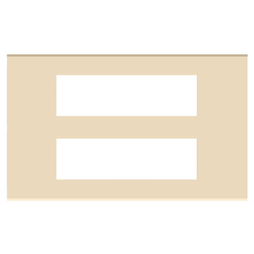Norisys Cube Series Flat'5 Plates With Frame Matt Gold