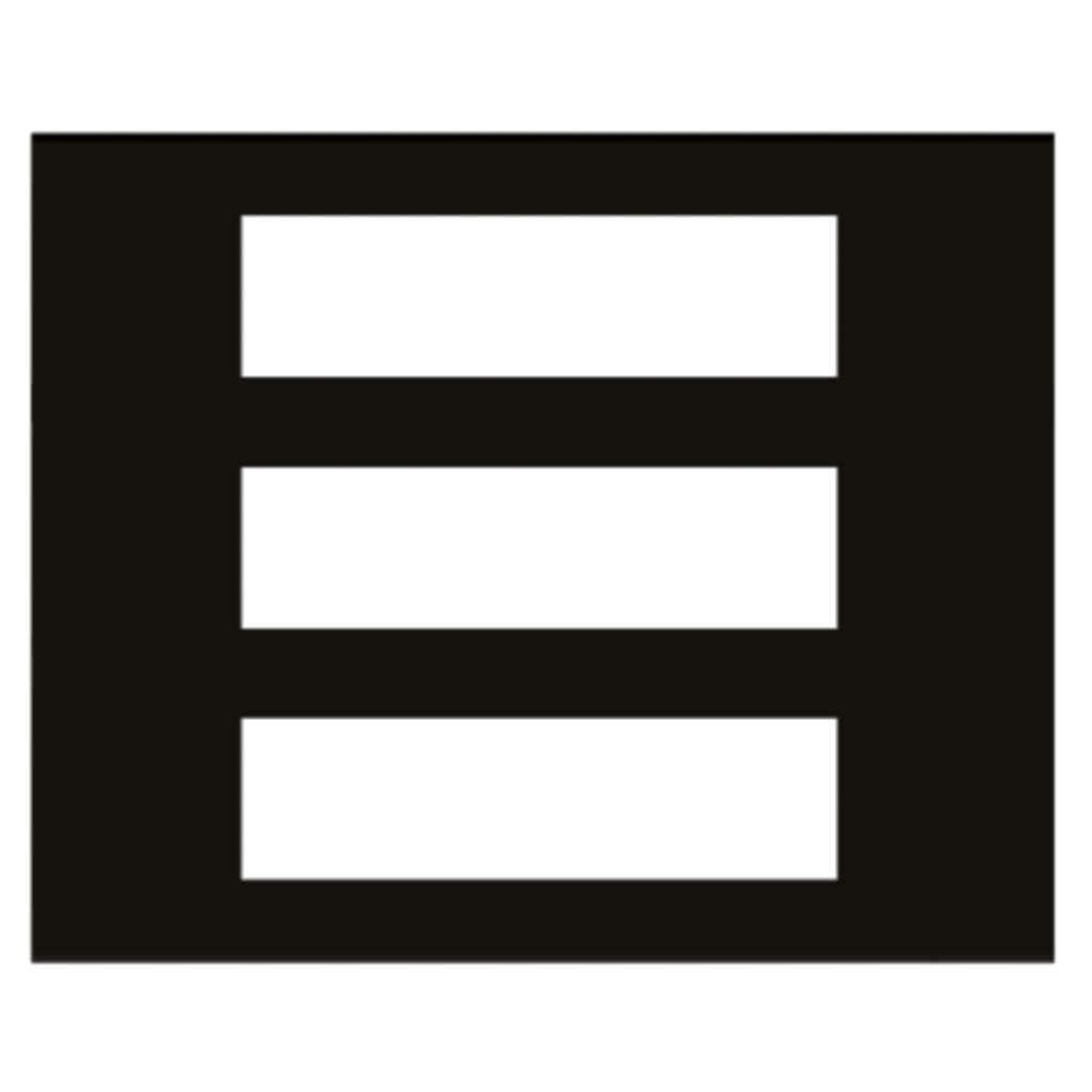 Norisys Cube Series Flat'5 Plates With Frame Charcoal Black