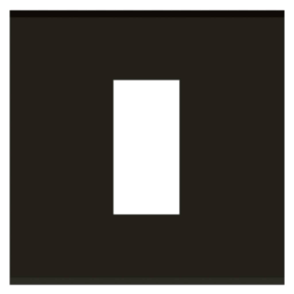 Norisys Cube Series Flat'5 Plates With Frame Charcoal Black 