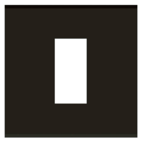 Norisys Cube Series Flat'5 Plates With Frame Charcoal Black 