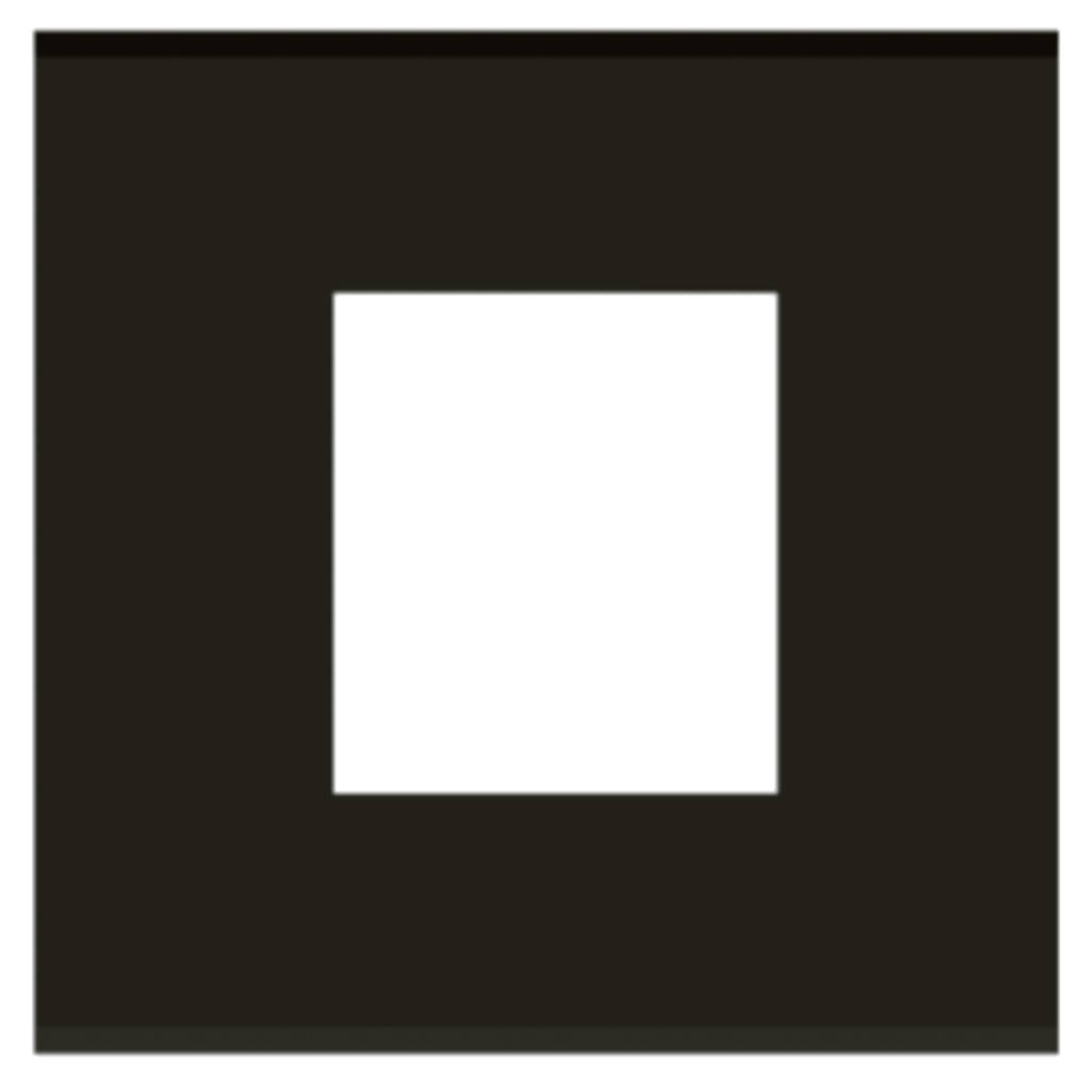 Norisys Cube Series Flat'5 Plates With Frame Charcoal Black