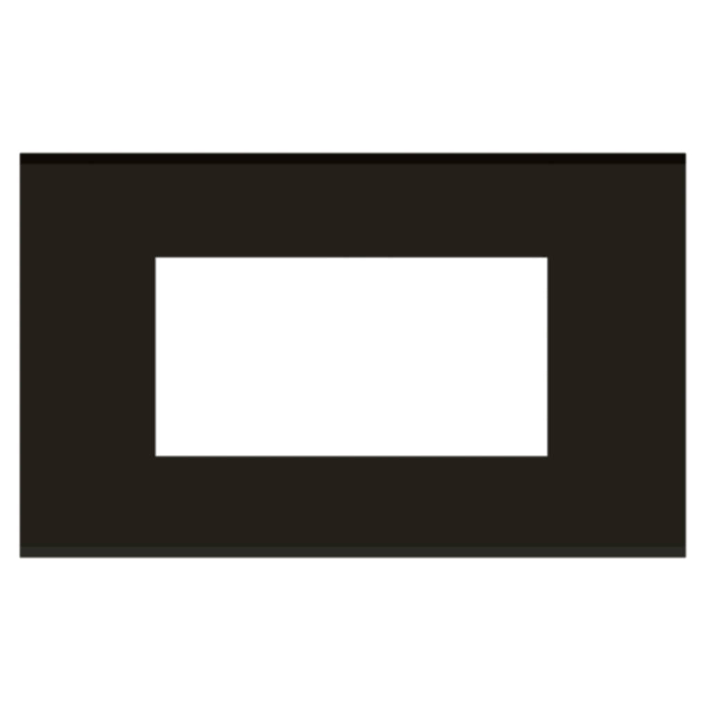 Norisys Cube Series Flat'5 Plates With Frame Charcoal Black