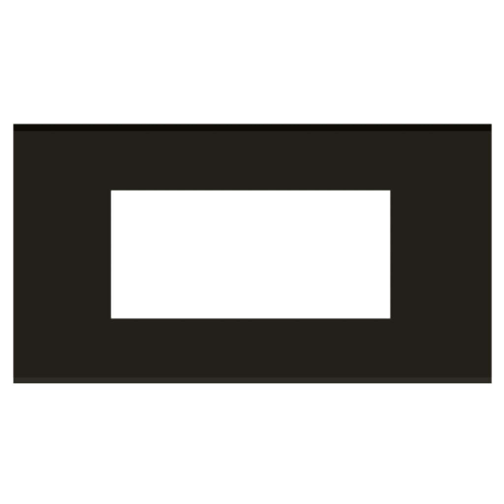 Norisys Cube Series Flat'5 Plates With Frame Charcoal Black