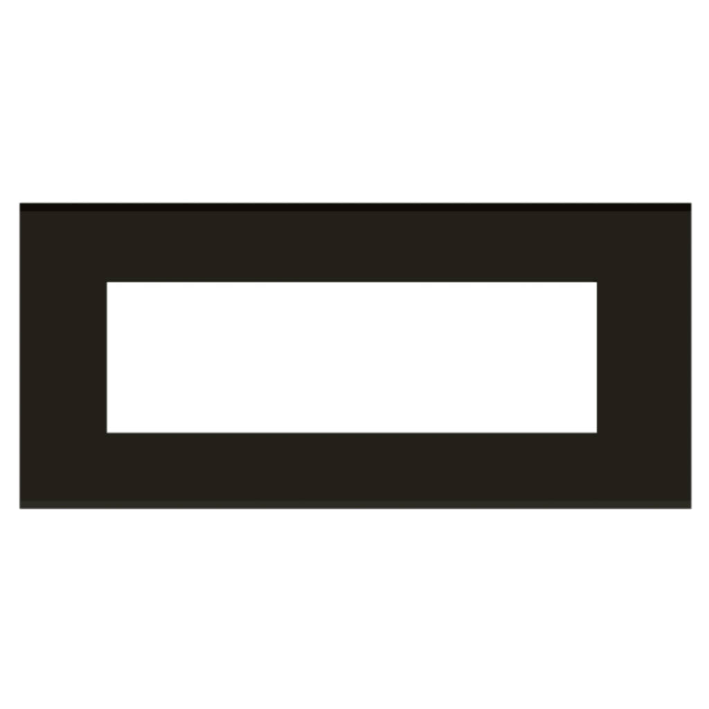 Norisys Cube Series Flat'5 Plates With Frame Charcoal Black