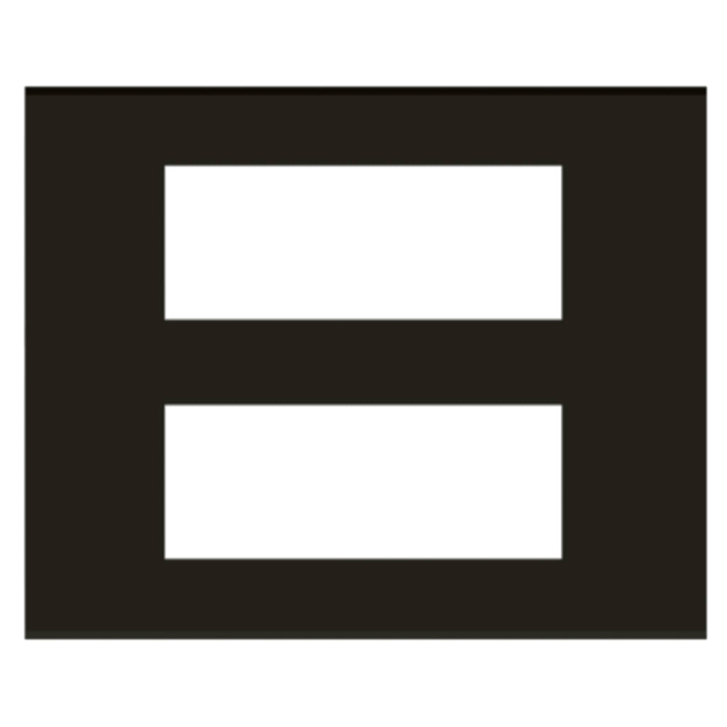 Norisys Cube Series Flat'5 Plates With Frame Charcoal Black