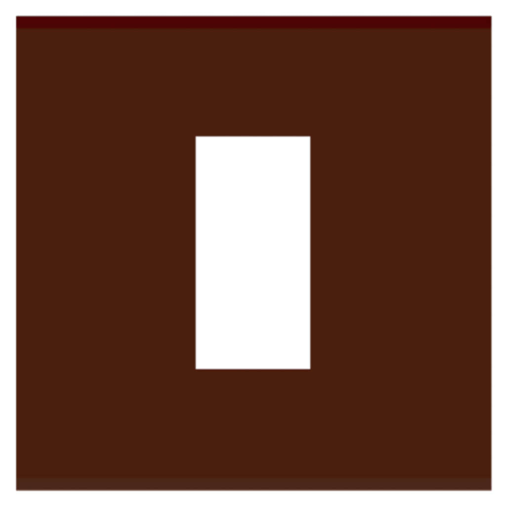 Norisys Cube Series Flat'5 Plates With Frame Cocoa Brown 