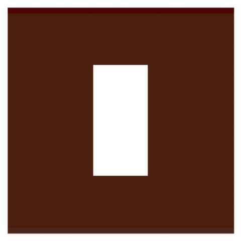 Norisys Cube Series Flat'5 Plates With Frame Cocoa Brown 