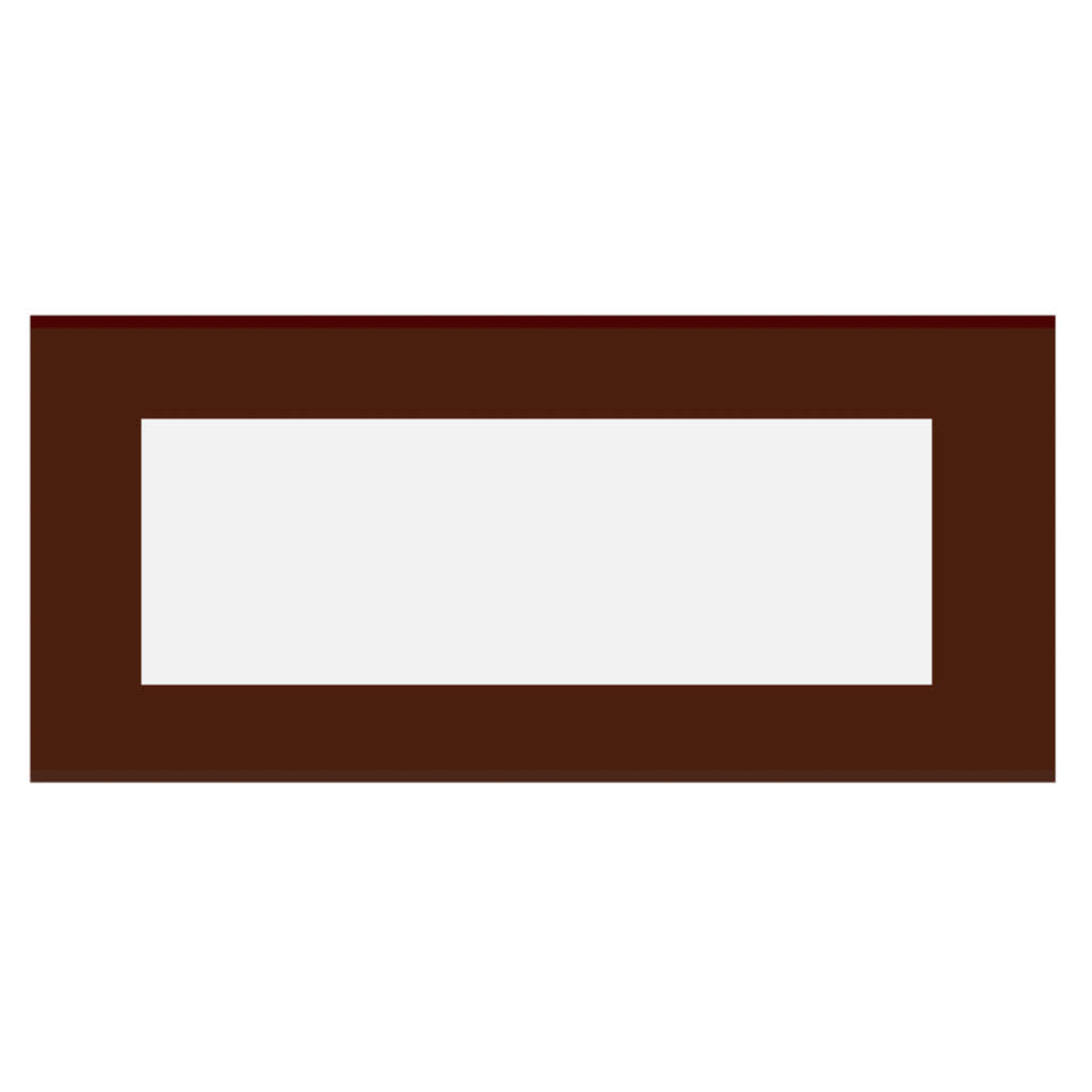 Norisys Cube Series Flat'5 Plates With Frame Cocoa Brown