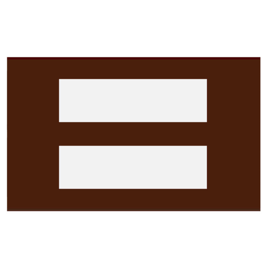 Norisys Cube Series Flat'5 Plates With Frame Cocoa Brown