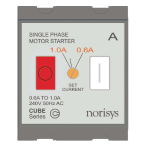 Norisys Cube Series Single Phase Motor Starter 0.60A-1.00A C525A .02 