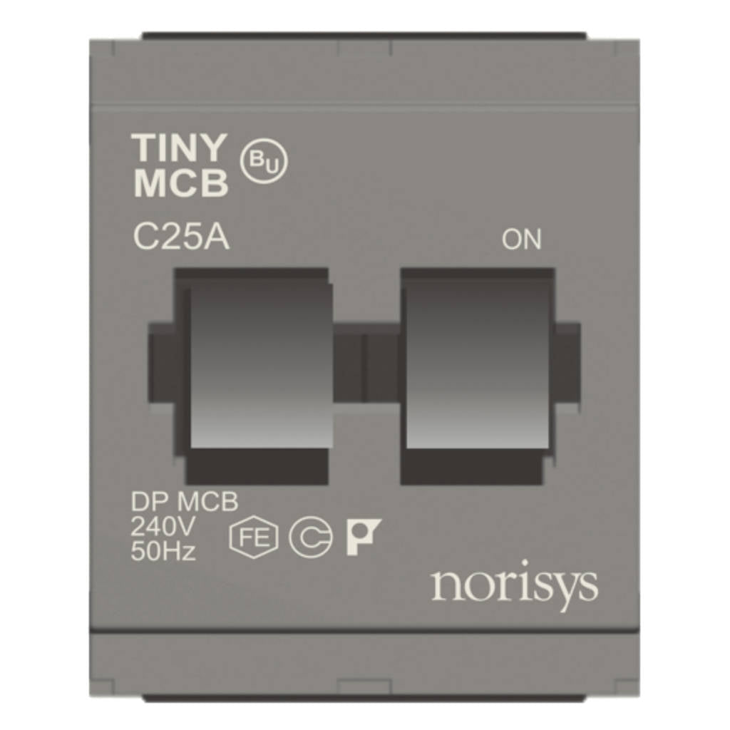 Norisys Cube Series Tiny MCB Double Pole 6A-32A