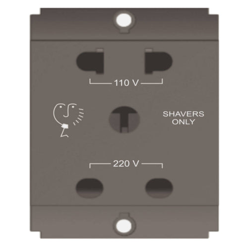 Norisys Square Series Shaver Socket With Transformer 220/110V 2M S7723 .23 