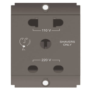 Norisys Square Series Shaver Socket With Transformer 220/110V 2M S7723 .23 