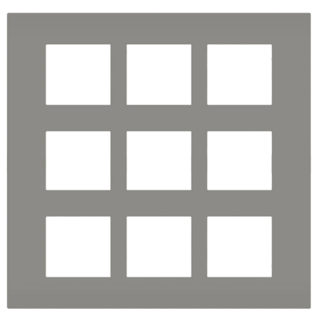 Norisys Smart Plates With Frame Graphite Grey