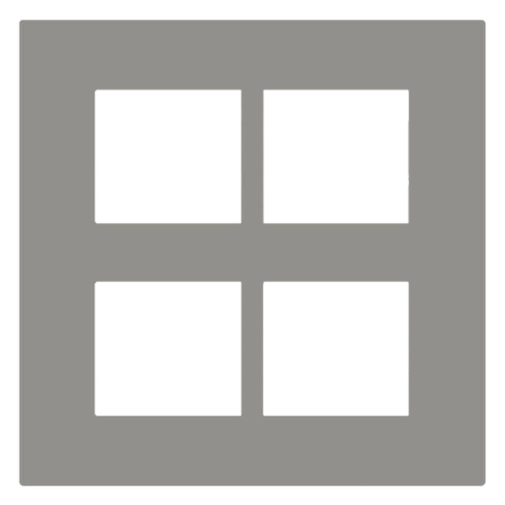 Norisys Smart Plates With Frame Graphite Grey