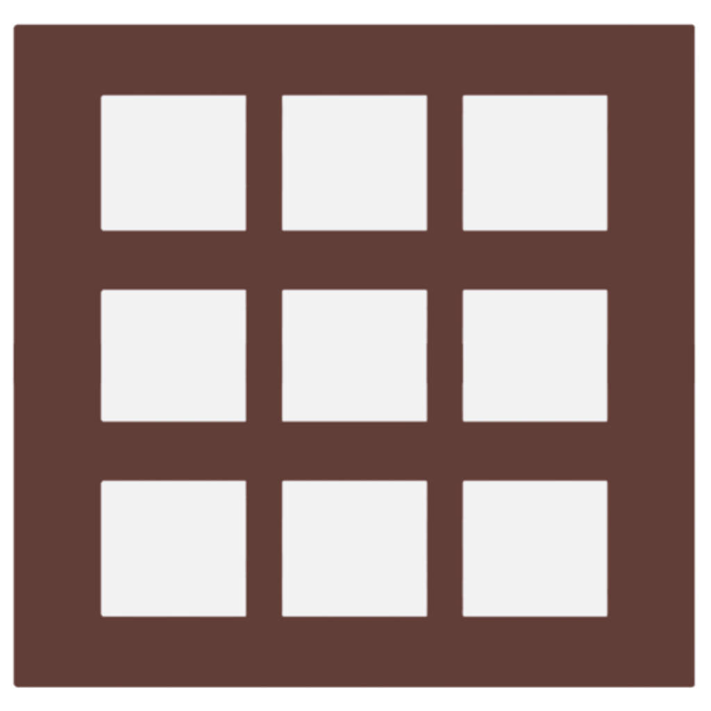 Norisys Smart Plates With Frame Cocoa Brown