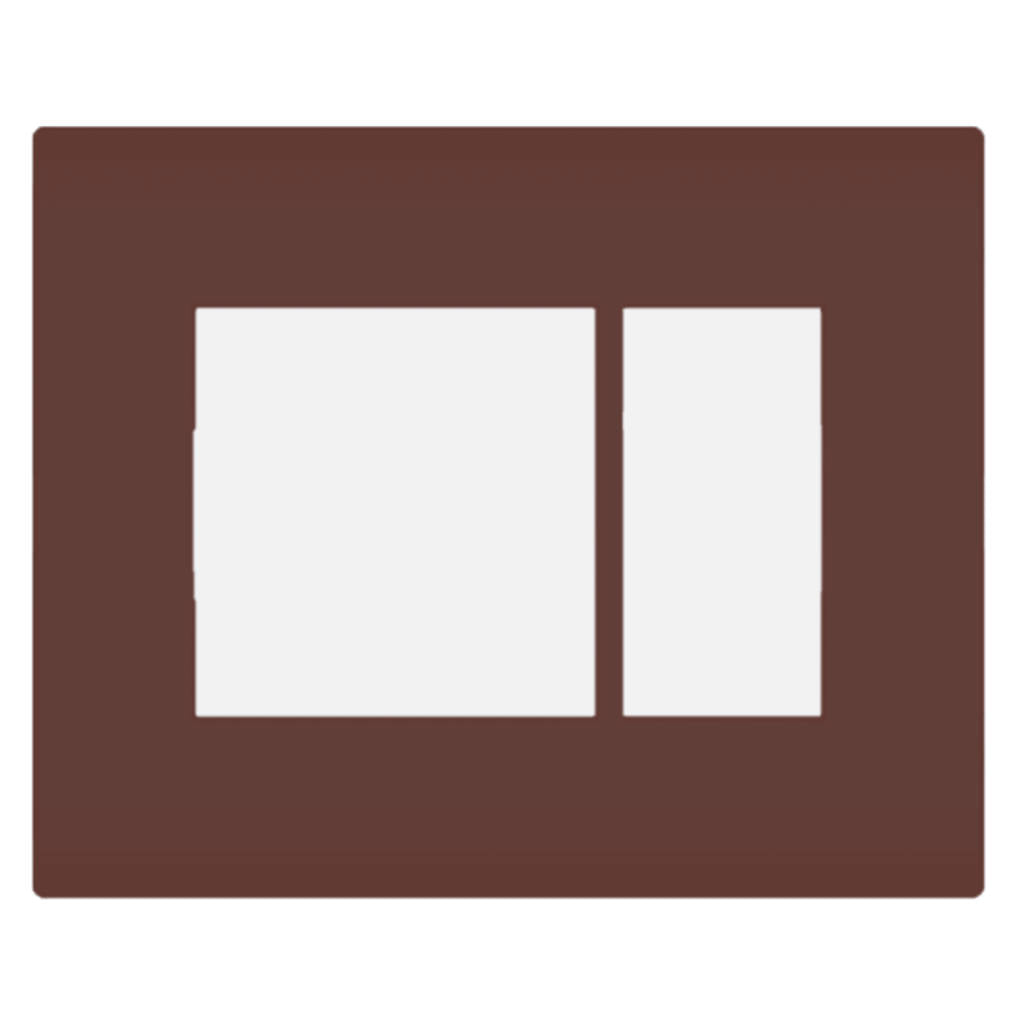 Norisys Smart Plates With Frame Cocoa Brown