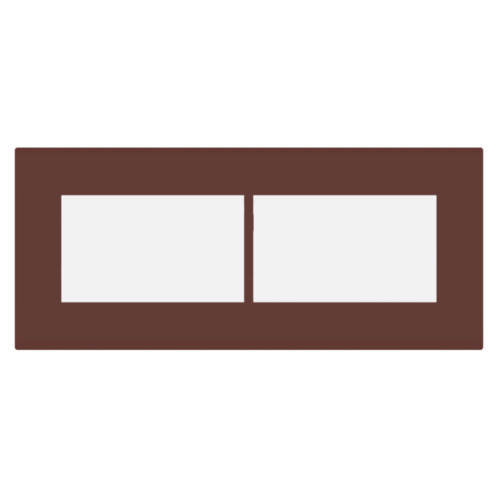 Norisys Smart Plates With Frame Cocoa Brown