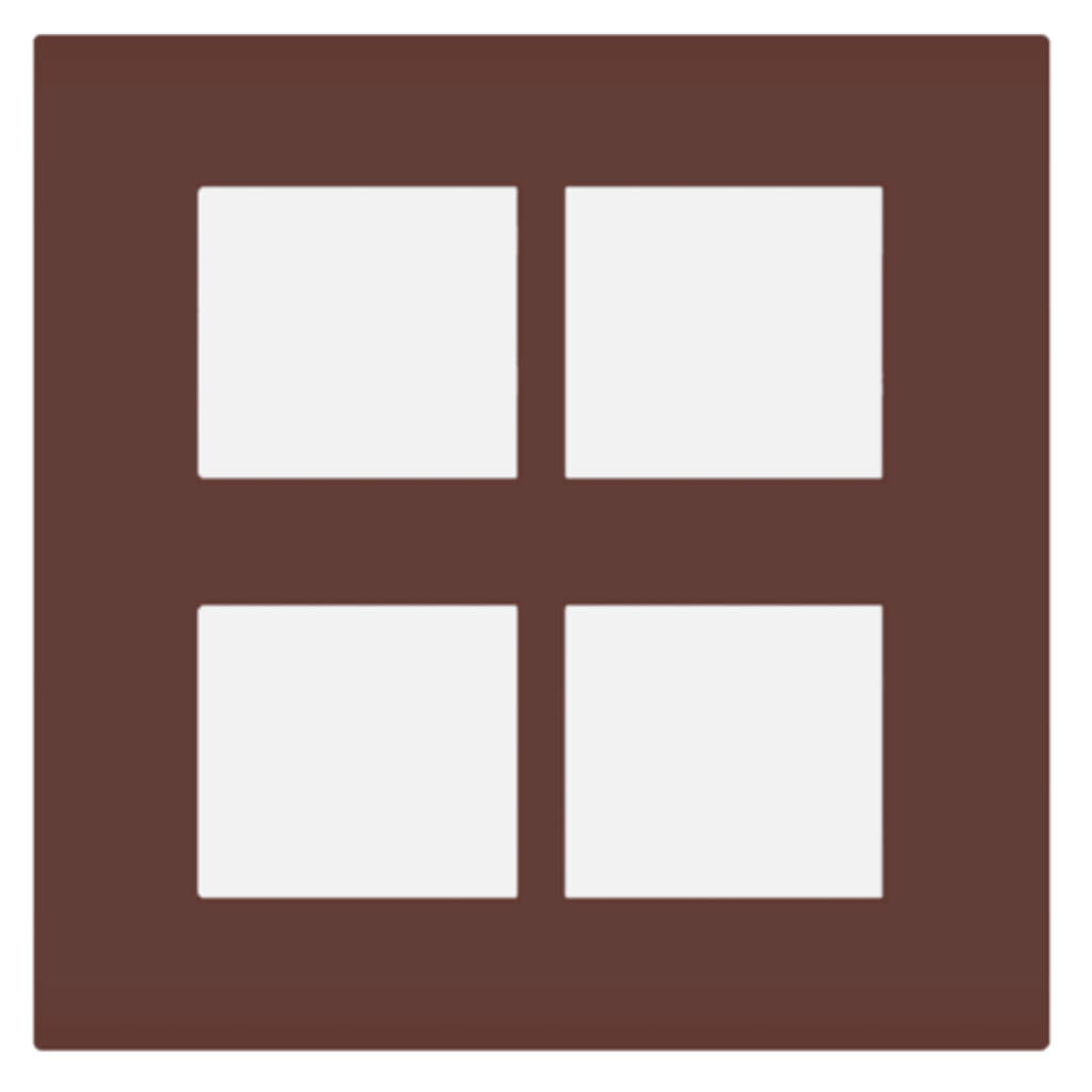 Norisys Smart Plates With Frame Cocoa Brown