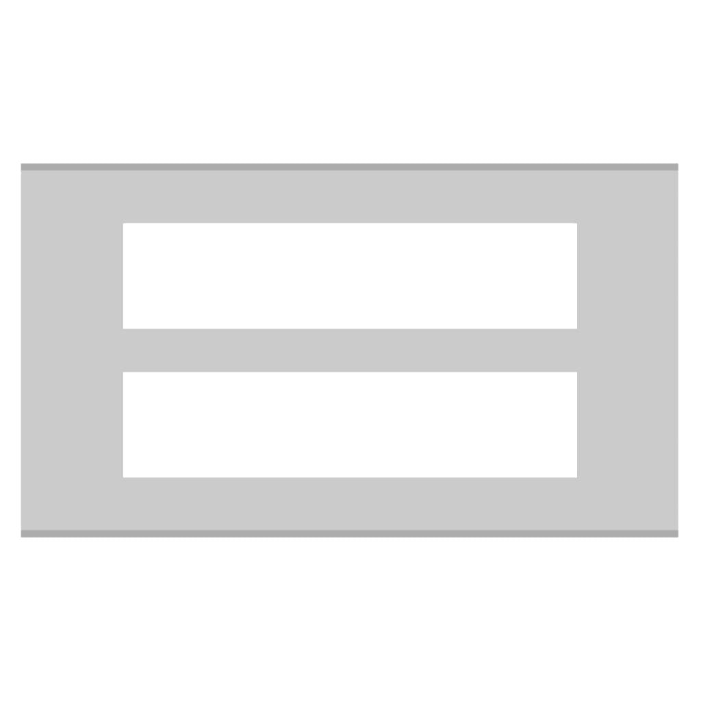 Norisys Cube Series Solid Aluminum Plates With Frame Natural
