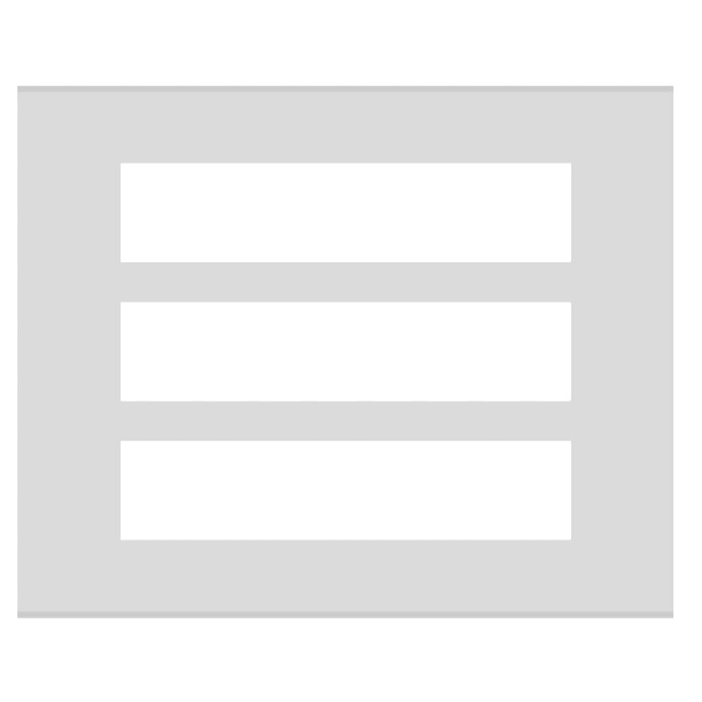 Norisys Cube Series Solid Aluminum Plates With Frame Natural