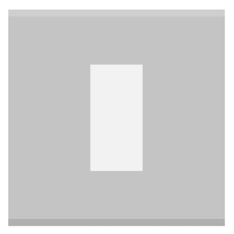 Norisys Cube Series Solid Aluminum Plates With Frame Natural 