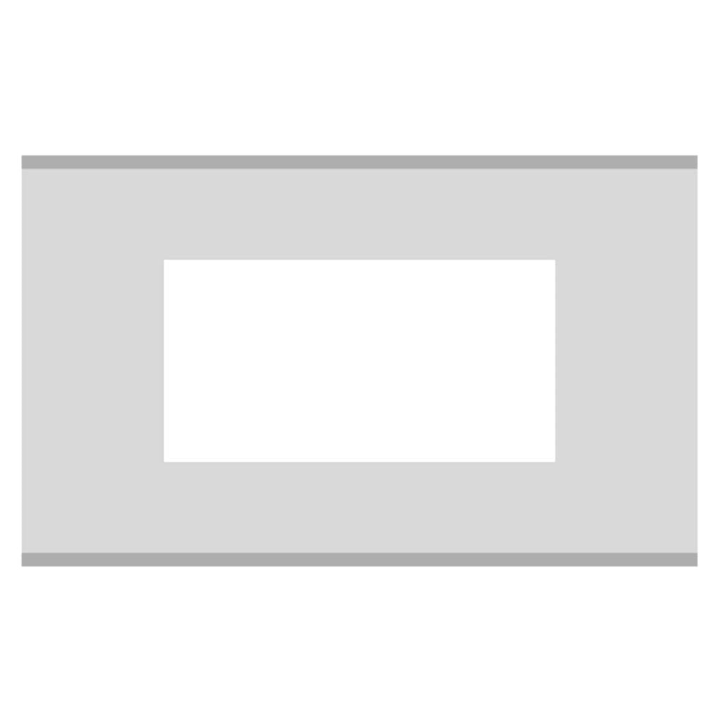 Norisys Cube Series Solid Aluminum Plates With Frame Natural